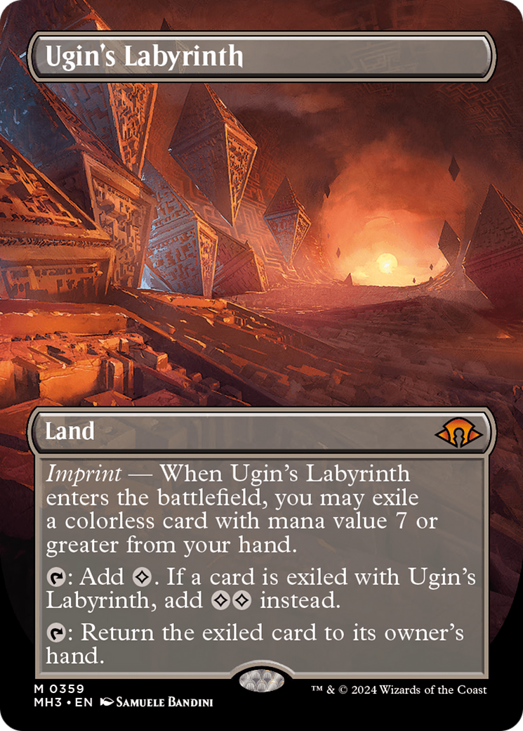 {R} Ugin's Labyrinth (Borderless) [Modern Horizons 3][MH3 359]