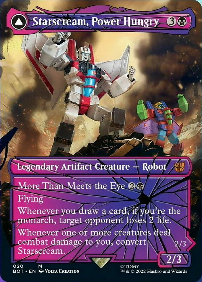 {R} Starscream, Power Hungry // Starscream, Seeker Leader (Shattered Glass) [Transformers][BOT 020]