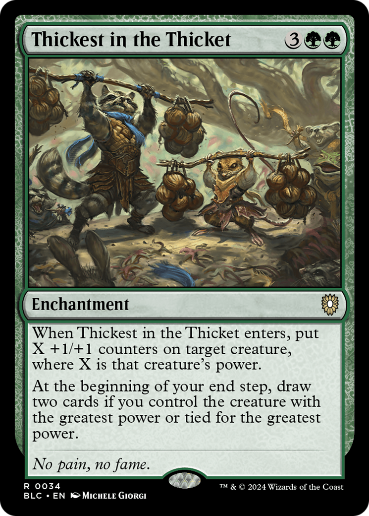 {R} Thickest in the Thicket [Bloomburrow Commander][BLC 034]