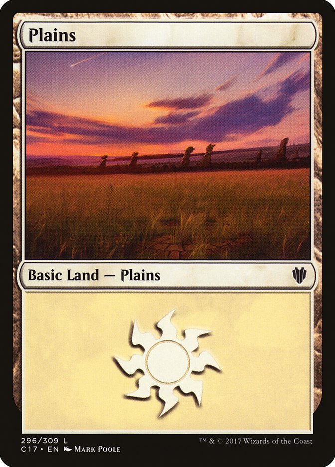 {B}[C17 296] Plains (296) [Commander 2017]