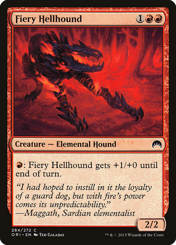 {C} Fiery Hellhound [Magic Origins][ORI 284]