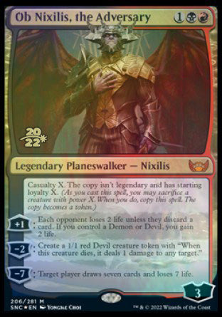 {@R} Ob Nixilis, the Adversary [Streets of New Capenna Prerelease Promos][PR SNC 206]