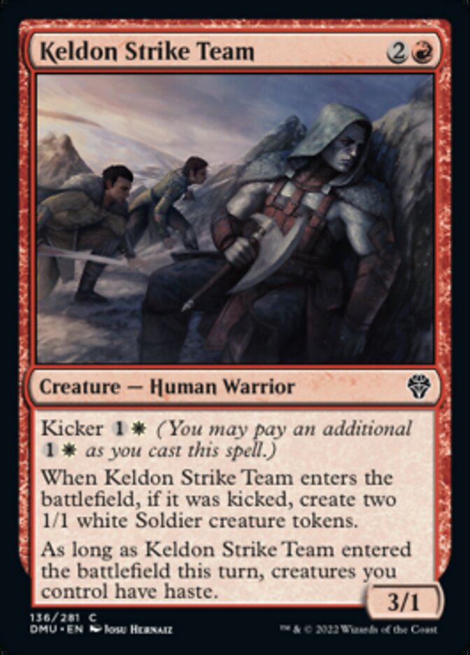 {@C} Keldon Strike Team [Dominaria United][DMU 136]