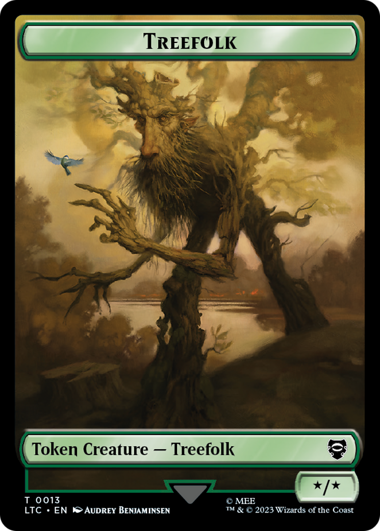 {T} Treefolk // Food Token [The Lord of the Rings: Tales of Middle-Earth Commander Tokens][TLTC 13//9]