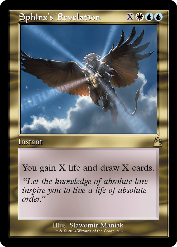 {R} Sphinx's Revelation (Retro Frame) [Ravnica Remastered][RVR 383]