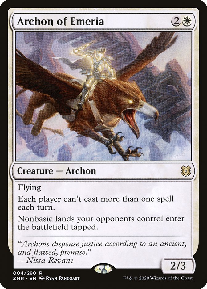 {R} Archon of Emeria [Zendikar Rising][ZNR 004]