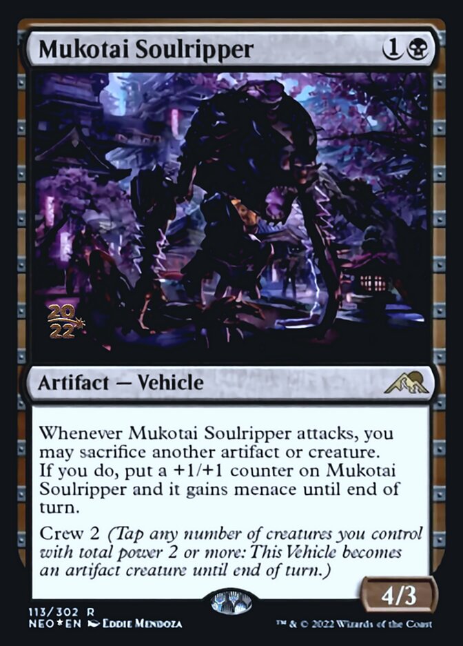 {R} Mukotai Soulripper [Kamigawa: Neon Dynasty Prerelease Promos][PR NEO 113]