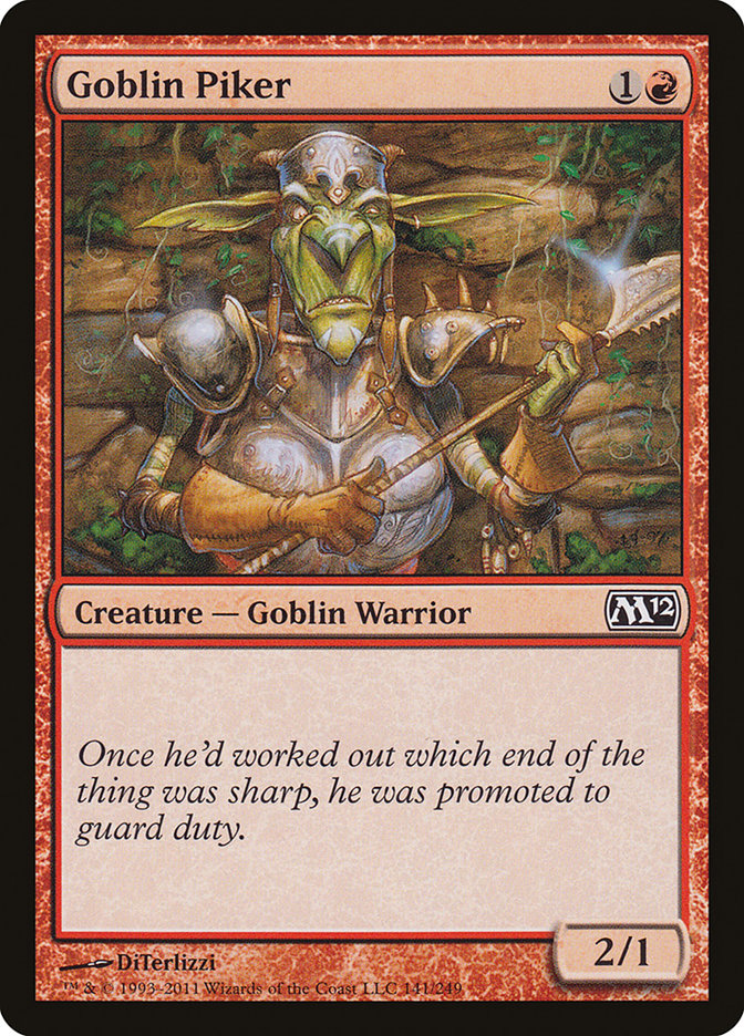 {C} Goblin Piker [Magic 2012][M12 141]