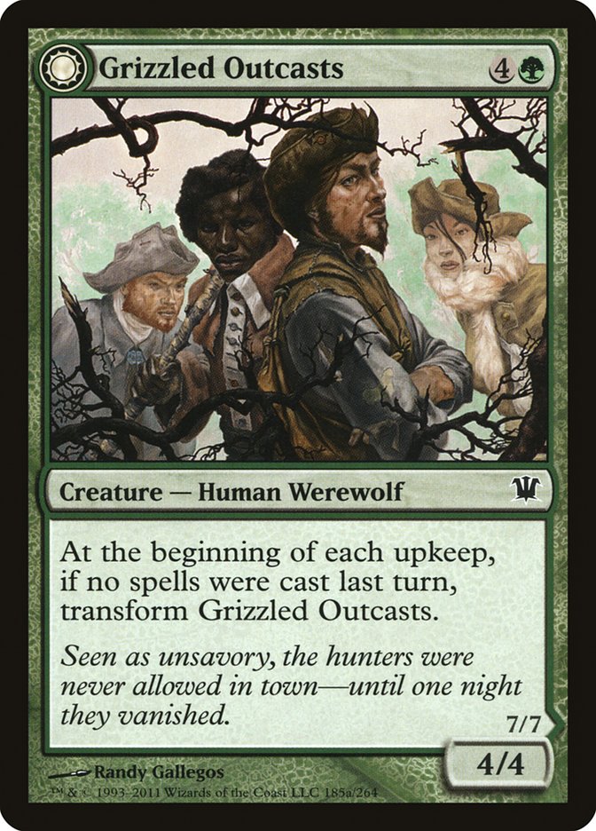 {C} Grizzled Outcasts // Krallenhorde Wantons [Innistrad][ISD 185]