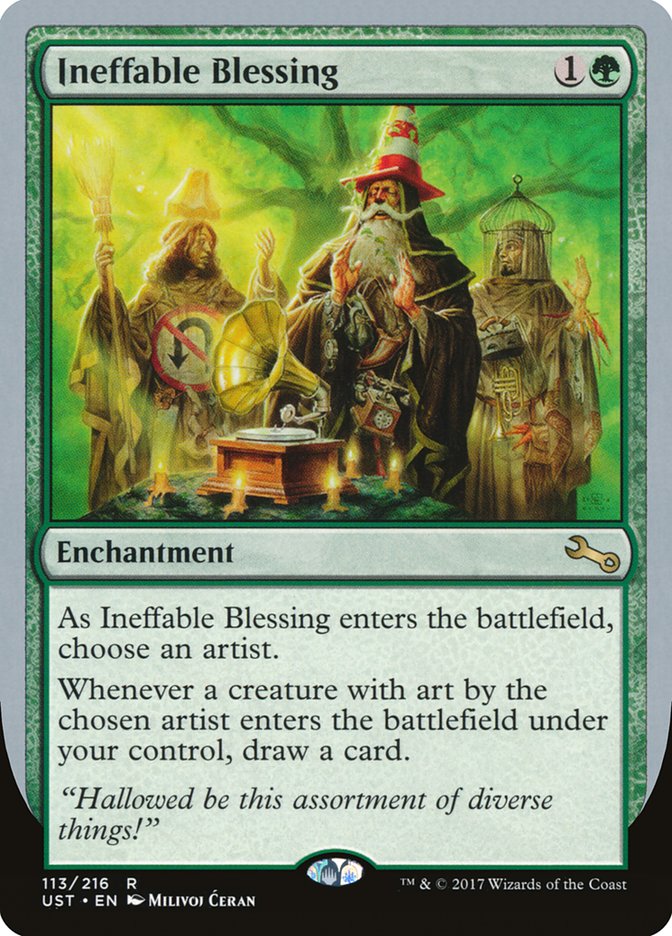 {R} Ineffable Blessing ("choose an artist") [Unstable][UST 113B]