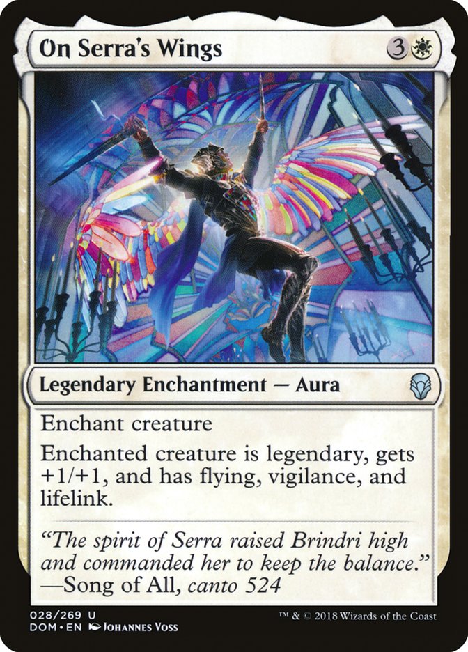 {C} On Serra's Wings [Dominaria][DOM 028]