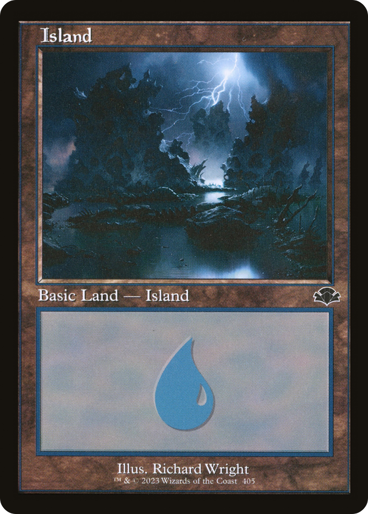 {B} Island (405) (Retro) [Dominaria Remastered][DMR 405]