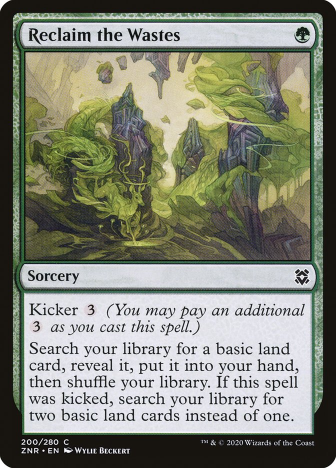 {C} Reclaim the Wastes [Zendikar Rising][ZNR 200]