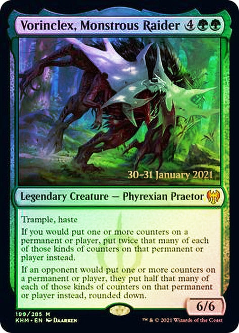 {R} Vorinclex, Monstrous Raider [Kaldheim Prerelease Promos][PR KHM 199]