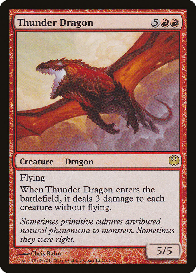 {R} Thunder Dragon [Duel Decks: Knights vs. Dragons][DDG 061]