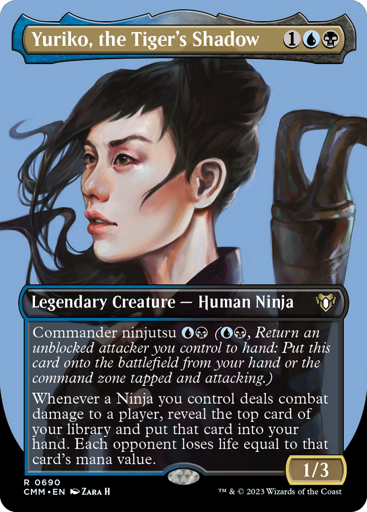 {R} Yuriko, the Tiger's Shadow (Borderless Profile) [Commander Masters][CMM 690]