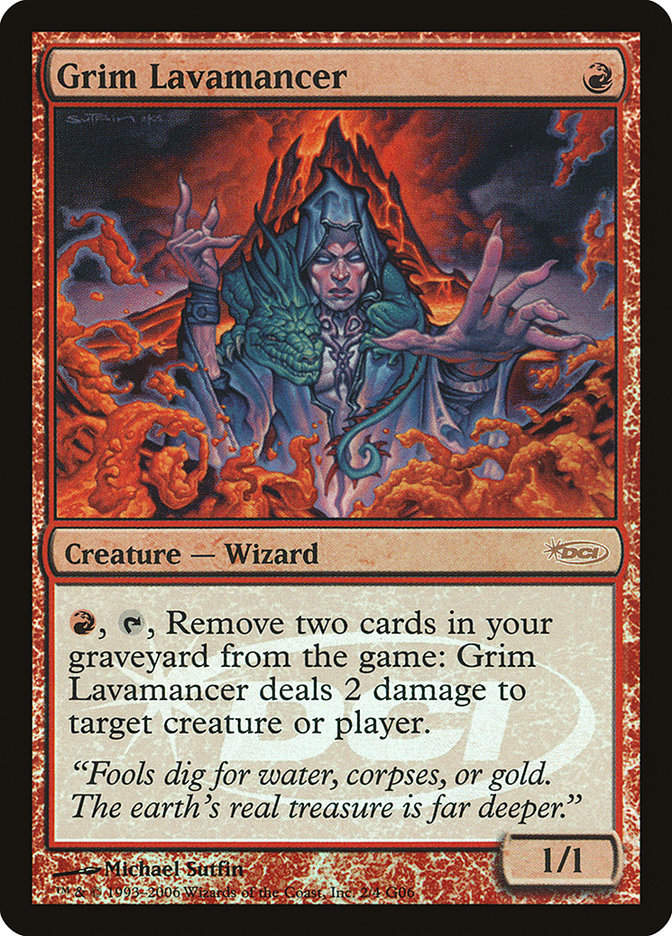 {R} Grim Lavamancer [Judge Gift Cards 2006][PA J06 002]