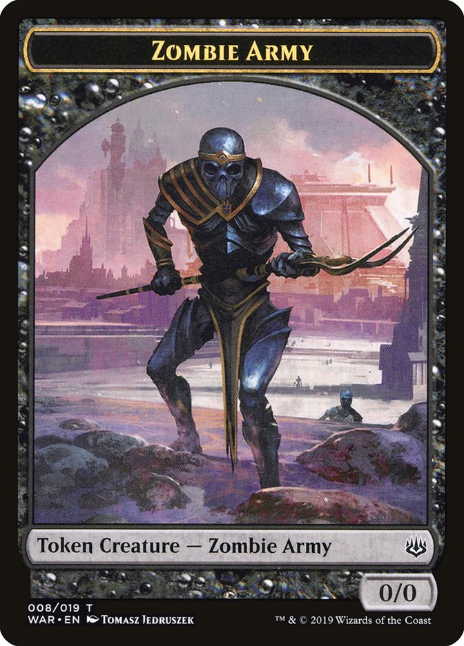 {T} Zombie Army Token (008/019) [War of the Spark Tokens][TWAR 008]