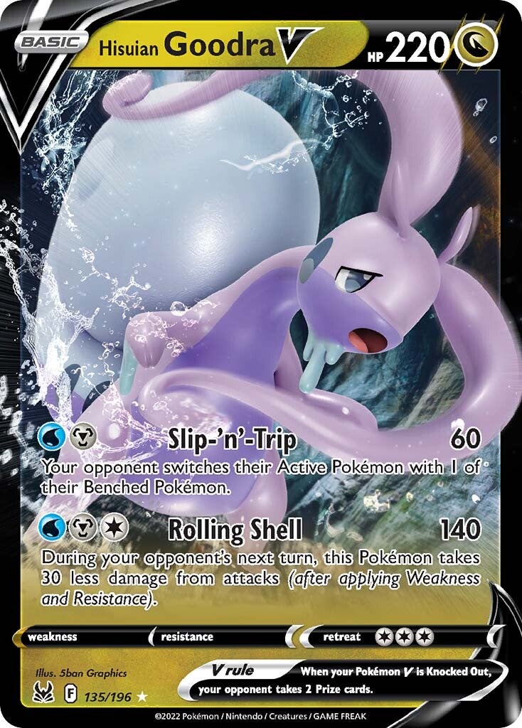 [PKM-R] Hisuian Goodra V (135/196) [Sword & Shield: Lost Origin]