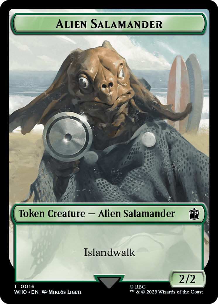 {T} Human Noble // Alien Salamander Double-Sided Token [Doctor Who Tokens][TWHO 7//16]