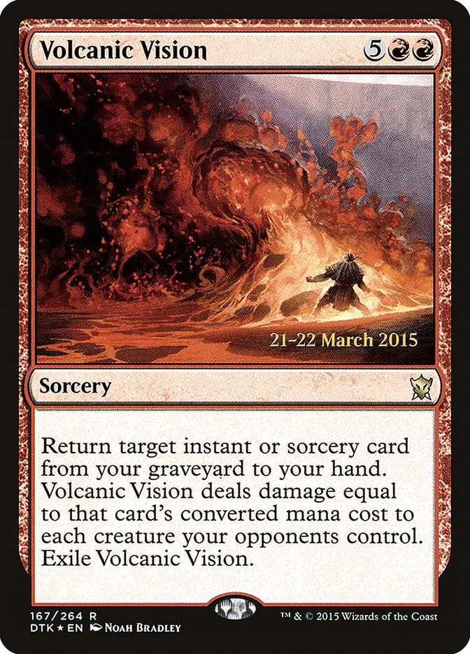 {R} Volcanic Vision [Dragons of Tarkir Prerelease Promos][PR DTK 167]