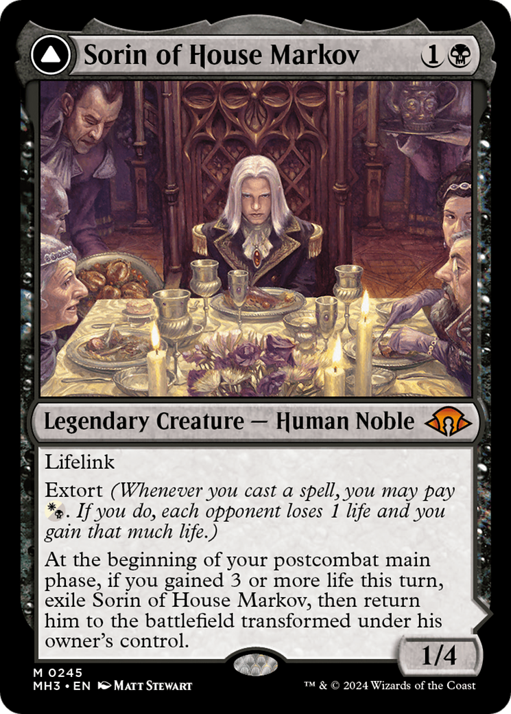 {R} Sorin of House Markov // Sorin, Ravenous Neonate [Modern Horizons 3][MH3 245]