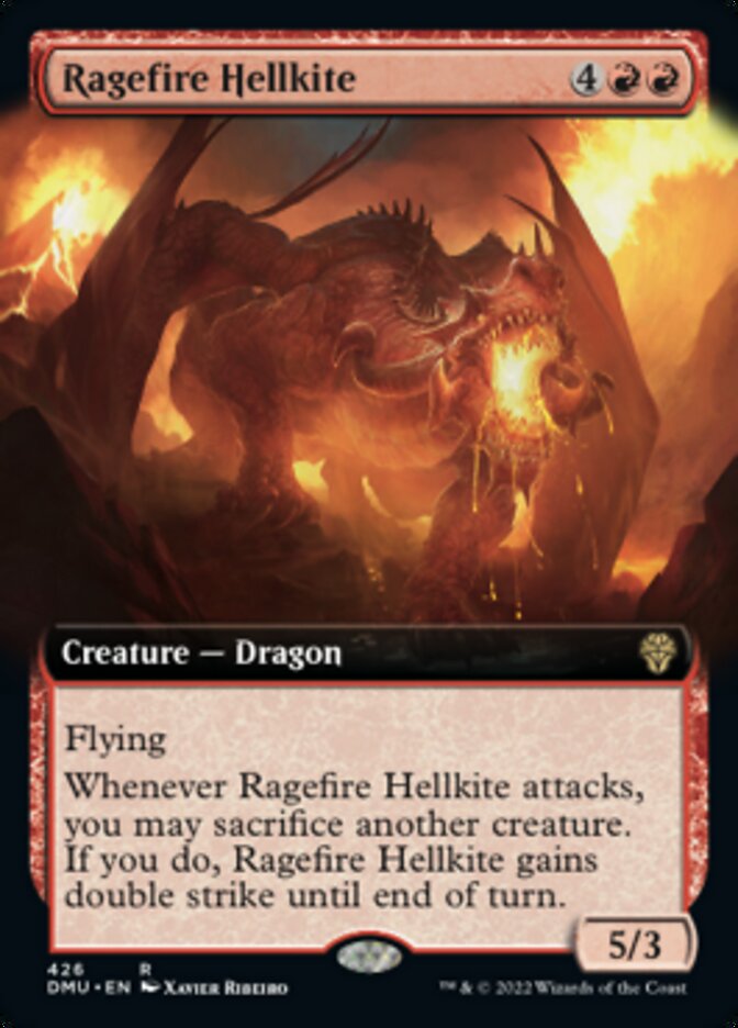 {@R} Ragefire Hellkite (Extended Art) [Dominaria United][DMU 426]