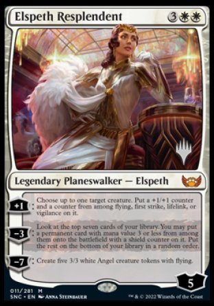 {R} Elspeth Resplendent (Promo Pack) [Streets of New Capenna Promos][PP SNC 011]