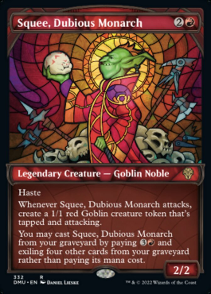 {@R} Squee, Dubious Monarch (Showcase Textured) [Dominaria United][DMU 332]