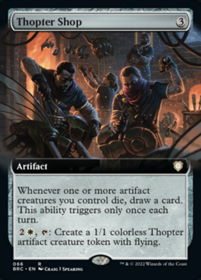 {R} Thopter Shop (Extended Art) [The Brothers' War Commander][BRC 066]