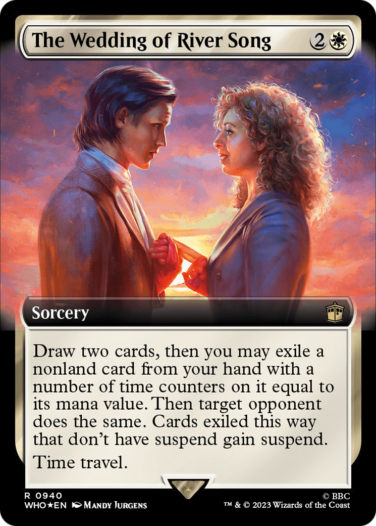 {R} The Wedding of River Song (Extended Art) (Surge Foil) [Doctor Who][WHO 940]