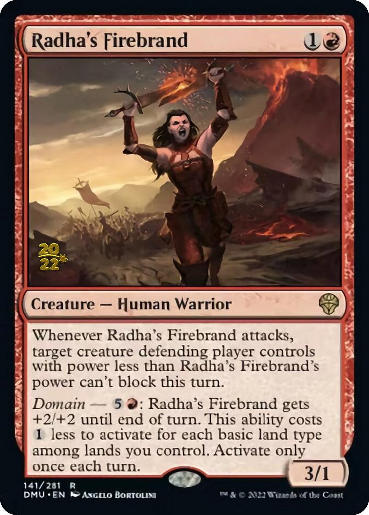 {@R} Radha's Firebrand [Dominaria United Prerelease Promos][PR DMU 141]