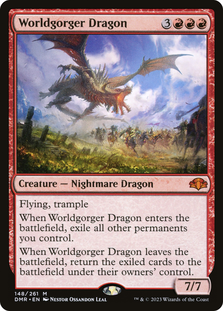 {R} Worldgorger Dragon [Dominaria Remastered][DMR 148]