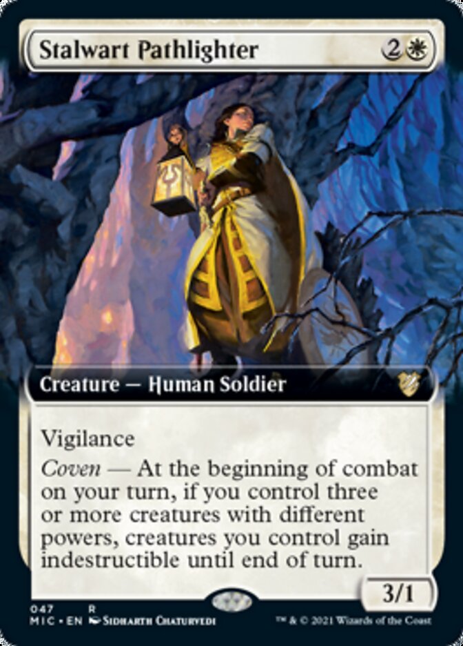 {R} Stalwart Pathlighter (Extended Art) [Innistrad: Midnight Hunt Commander][MIC 047]