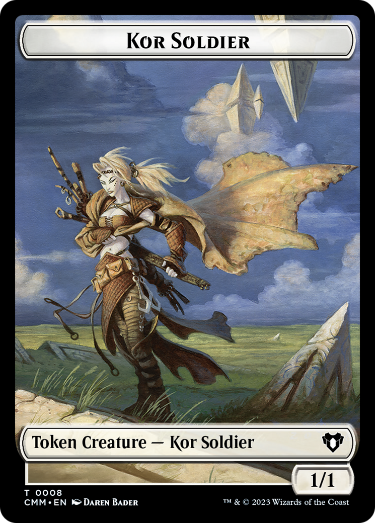 {T} Zombie (0019) // Kor Soldier Double-Sided Token [Commander Masters Tokens][TCMM 19//8]