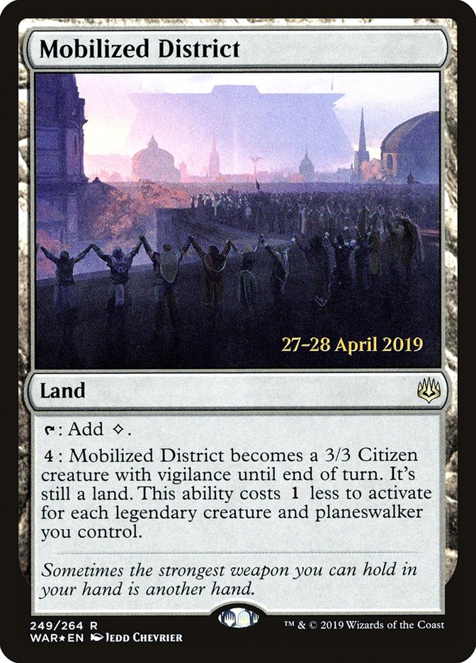 {R} Mobilized District [War of the Spark Prerelease Promos][PR WAR 249]