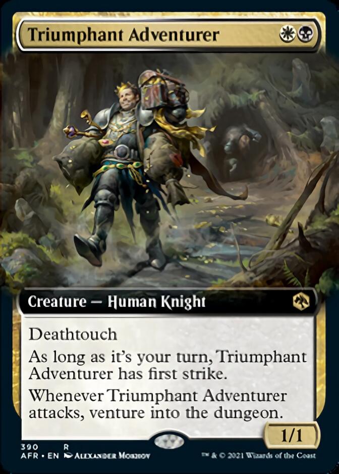 {R} Triumphant Adventurer (Extended Art) [Dungeons & Dragons: Adventures in the Forgotten Realms][AFR 390]