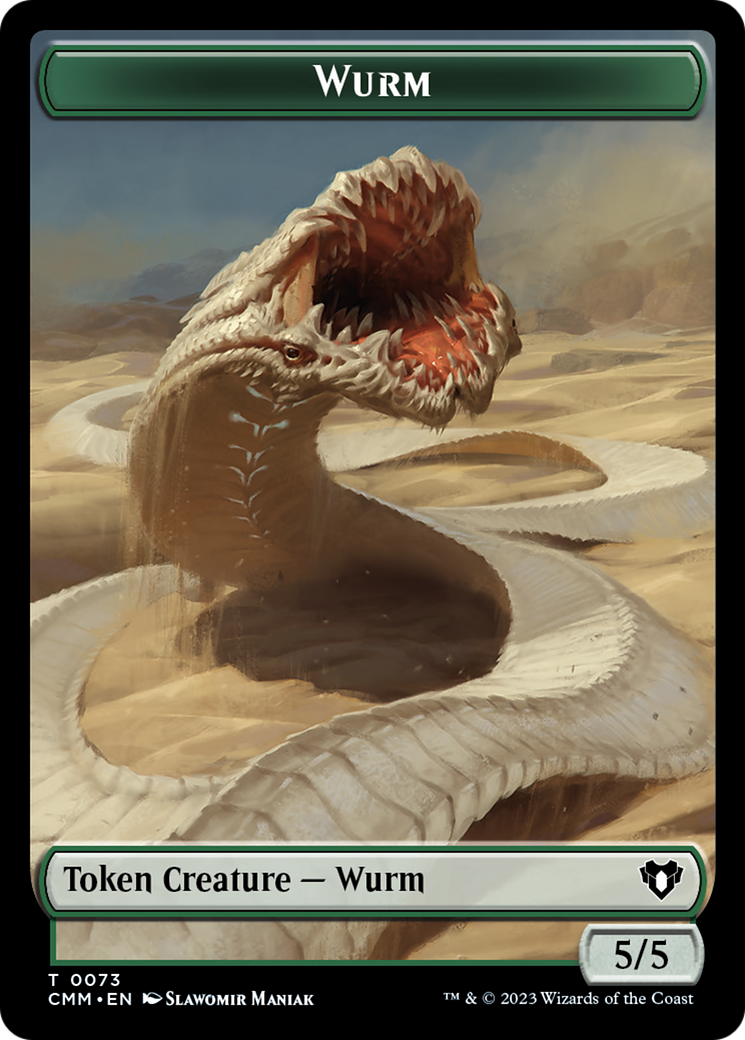 {T} Wurm // Spider Double-Sided Token [Commander Masters Tokens][TCMM 73//36]