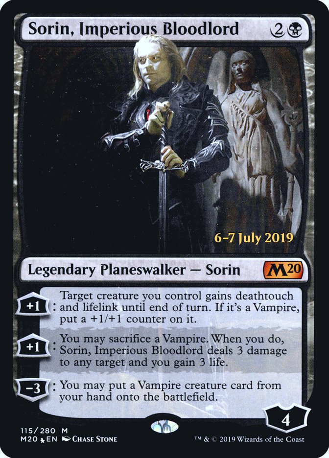 {R} Sorin, Imperious Bloodlord [Core Set 2020 Prerelease Promos][PR M20 115]