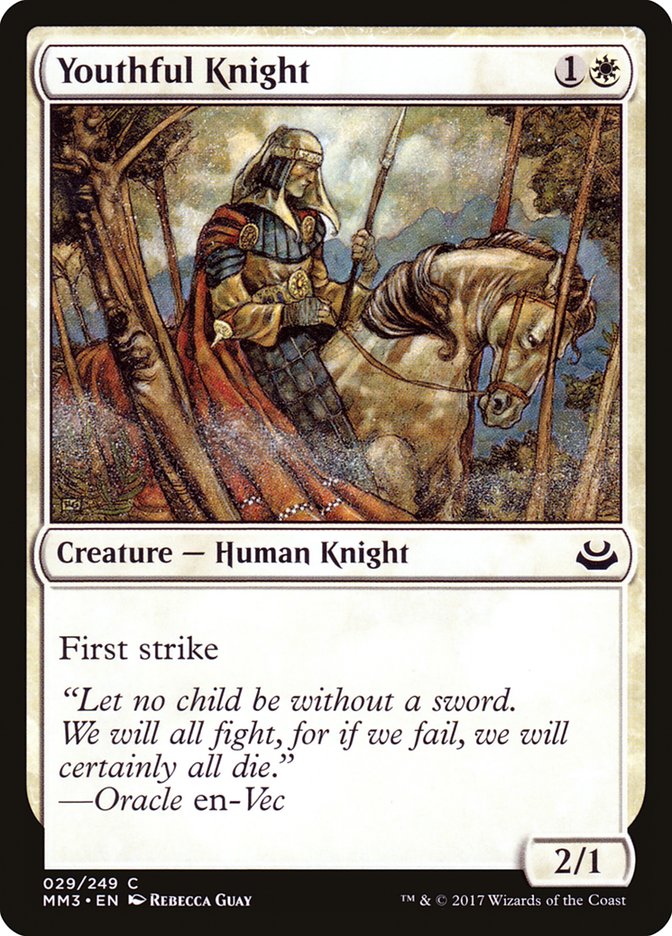 {C} Youthful Knight [Modern Masters 2017][MM3 029]