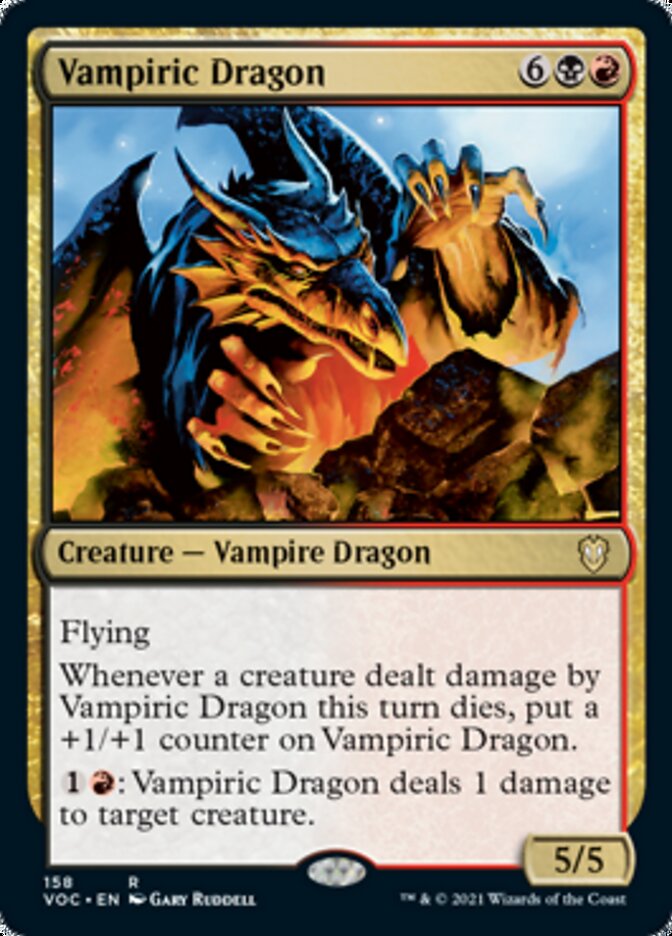 {R} Vampiric Dragon [Innistrad: Crimson Vow Commander][VOC 158]