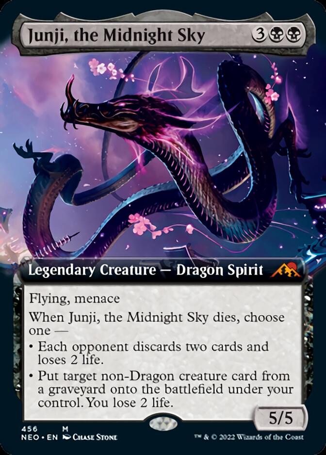 {R} Junji, the Midnight Sky (Extended Art) [Kamigawa: Neon Dynasty][NEO 456]