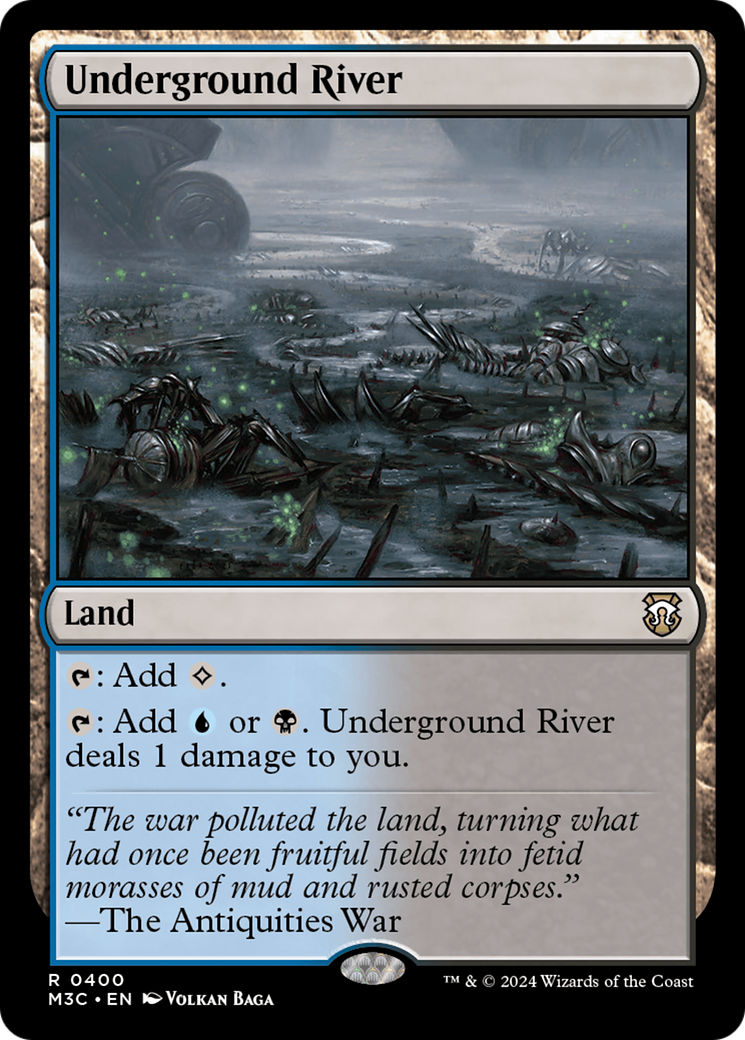 {R} Underground River (Ripple Foil) [Modern Horizons 3 Commander][RPF M3C 400]