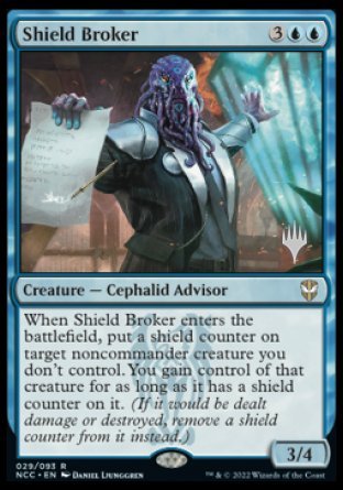 {R} Shield Broker (Promo Pack) [Streets of New Capenna Commander Promos][PP NCC 029]