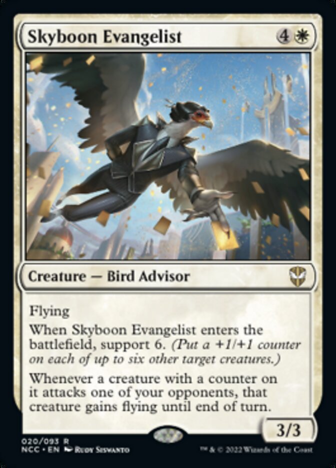 {R} Skyboon Evangelist [Streets of New Capenna Commander][NCC 020]