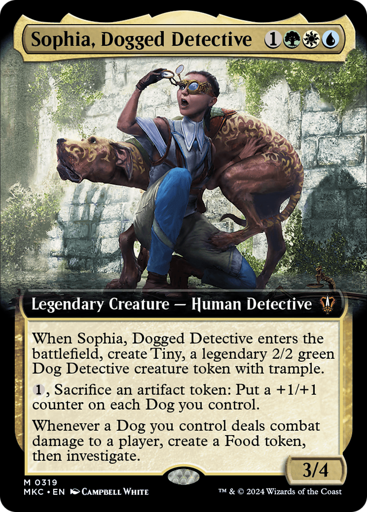 {R} Sophia, Dogged Detective (Extended Art) [Murders at Karlov Manor Commander][MKC 319]