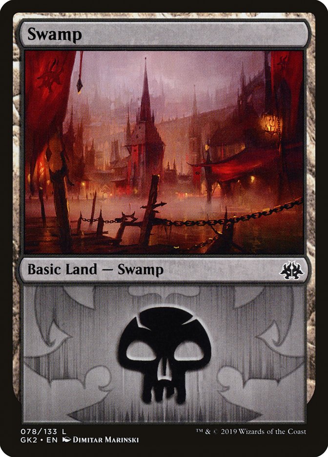 {B}[GK2 078] Swamp (78) [Ravnica Allegiance Guild Kit]