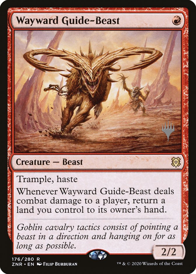 {R} Wayward Guide-Beast (Promo Pack) [Zendikar Rising Promos][PP ZNR 176]