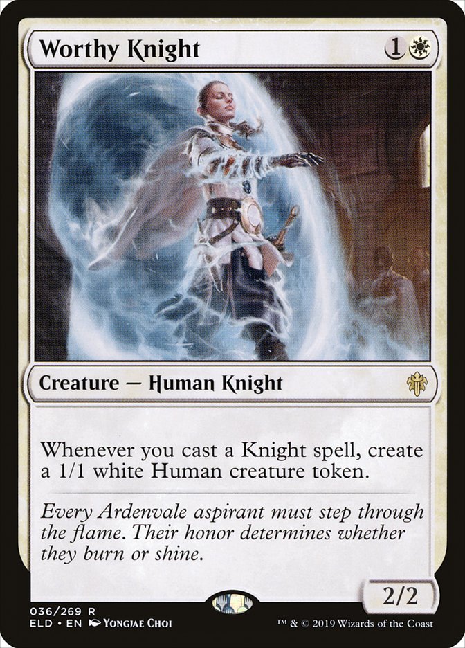 {R} Worthy Knight [Throne of Eldraine][ELD 036]