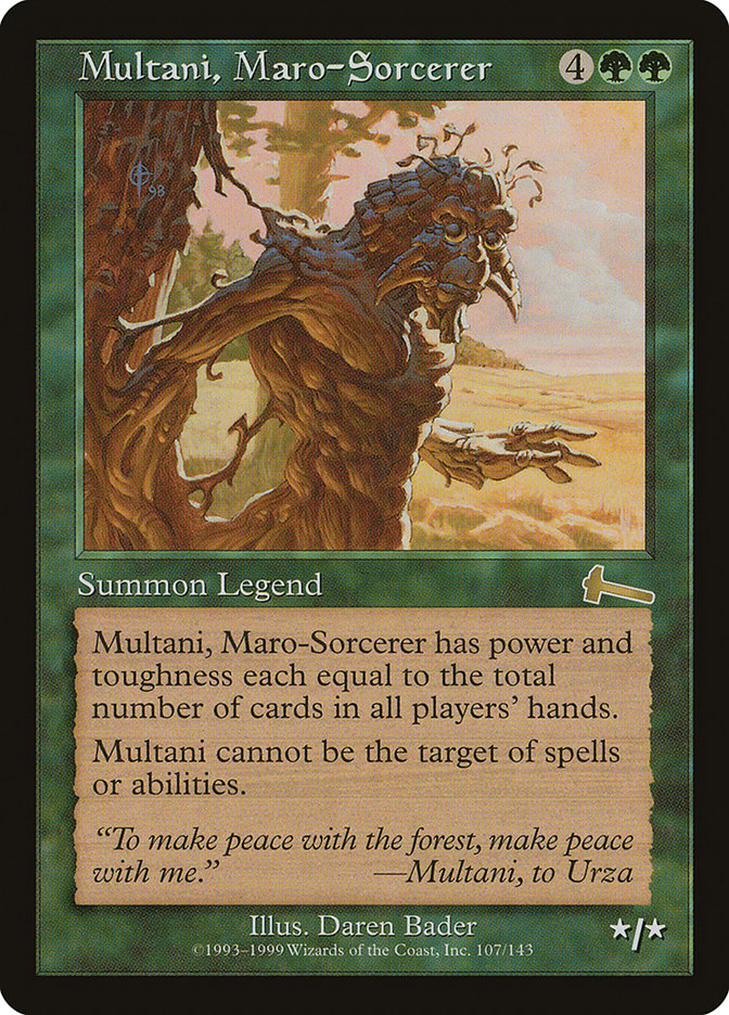 {R} Multani, Maro-Sorcerer [Urza's Legacy][ULG 107]